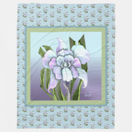 スメラルドフラワーフリースブランケット フリースブランケット