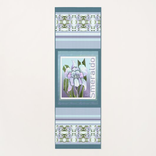 スメラルドフラワーヨガマット ヨガマット (正面)