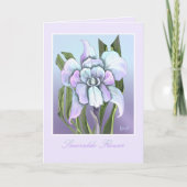 スメラルドフラワー誕生日カード カード (正面)