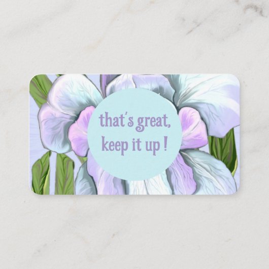 スメラルドフラワー賞 名刺 (裏面)