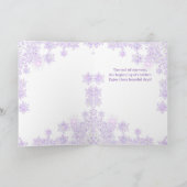 スメラルドフラワー&スノーフレーク カード (内部)