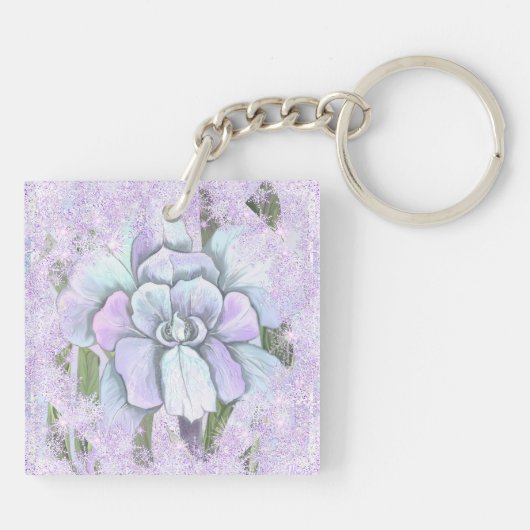 スメラルドフラワー&スノー キーホルダー (裏面)