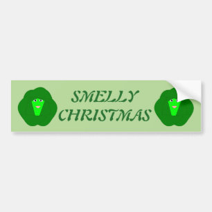 スメリークリスマスブリュッセルスプラットカスタム バンパーステッカー