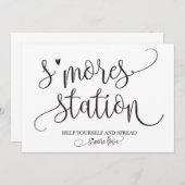 スモアステーション フェイバーパーティー サイン 招待状 (正面/裏面)