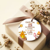 スモアベビーシャワーありがとうラベルメッセージカードSmore フェイバータグ