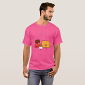 スモアマーシュマロ焙煎焚き火キャンピングキャンパー Tシャツ (正面フル)
