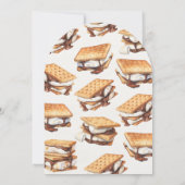 スモアーズ フォール ボンファイア アウトドア ファースト バースデー 招待状 (裏面)