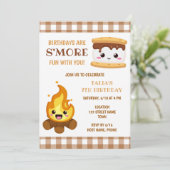 スモア誕生日招待状 招待状 (スタンド正面)