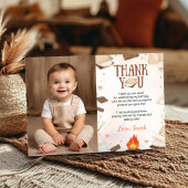 スモア キャンプファイヤー 誕生日 フォト ありがとうカード サンキューカード