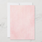 スモア ピンク ガール ボンファイア ベイビー シャワー 招待状 (裏面)