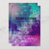 スモカスタムーキー銀河系バルミツワーパーティー招待状 招待状 (正面/裏面)