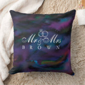 スモカパーソナライズされたーさんは水彩画を描く クッション (ブランケット)