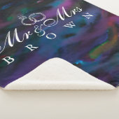 スモカパーソナライズされたーさんは水彩画を描く シェルパブランケット (3/4)