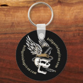 スモキンスカル翼 キーホルダー (正面)