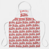 スモキンバーベキュー名前をカスタムする エプロン (正面)