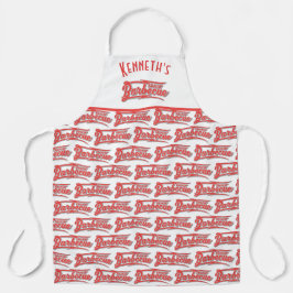 スモキンバーベキュー名前をカスタムする エプロン