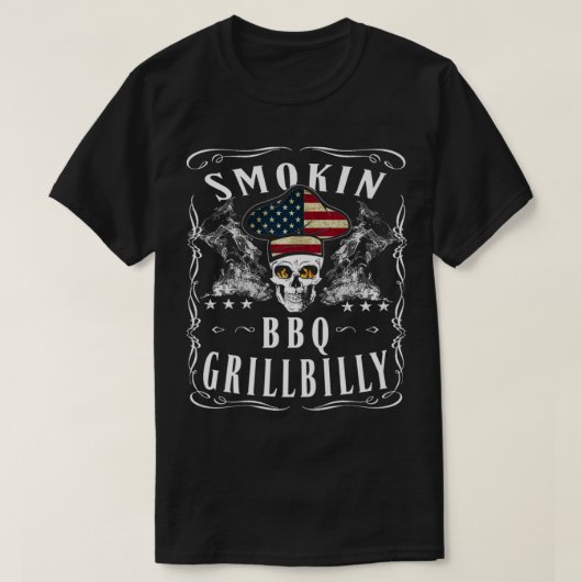 スモキンピットBBQグルメファイアグリルクックアウトマスターGi Tシャツ (デザイン正面)