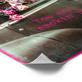 スモキンホットレトロヴィンテージデジタルアート ポスター (角)