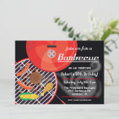 スモキンBBQグリルパーティの招待状 招待状 (スタンド正面)