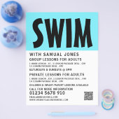 スモダンイミンはっきりしたグ·レッスンのチ広告ラシ チラシ (シングル)