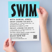 スモダンイミンはっきりしたグ·レッスンのチ広告ラシ チラシ (手)