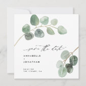 スモダンクリエレガントプトヴィンテージ非ユーカリ 招待状 (正面)