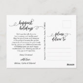 スモダンクリスマス家族写真 ポストカード (裏面)