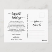 スモダンクリスマス家族写真 ポストカード (裏面)