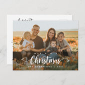 スモダンクリスマス家族写真 ポストカード (正面/裏面)