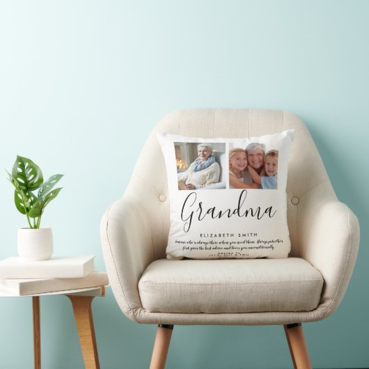 スモダンクリプエレガントトおばあちゃん引用文写真 クッション (椅子)