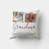 スモダンクリプエレガントトおばあちゃん引用文写真 クッション (裏面)