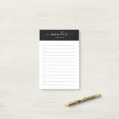 スモダンクリプトの実行対象(白黒) ポストイット (デスク上)