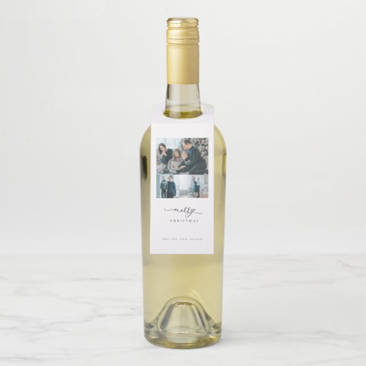 スモダンクリミニマルプト3フォトメリークリスマス ボトルネックタグ (ボトル)