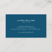 スモダンケール·インジゴ·ブルー波 名刺 (裏面)