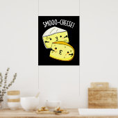 スモチーズプおもしろいンプンダークBG ポスター (キッチン)