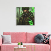 スモッグ・ハーレクイン キャンバスプリント (インサイチュ (リビング))