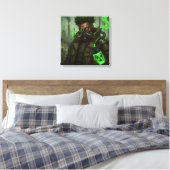 スモッグ・ハーレクイン キャンバスプリント (インサイチュ (寝室))