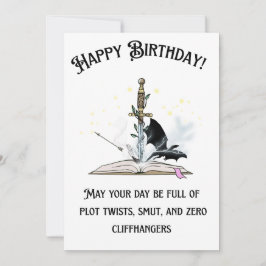 スモッティブックラバーの誕生日カード: 剣とドラゴン・ファ 招待状