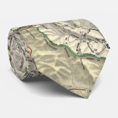 スモッ素晴らしキー山脈の国立公園の地図(1997) ネクタイ (ロール)