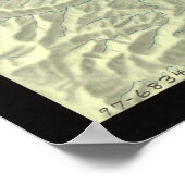 スモッ素晴らしキー山脈の国立公園の地図(1997) ポスター (角)