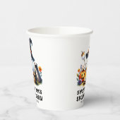 スモレスボスク不気味ルー幽霊キャンピングハロウィーン 紙コップ (左)