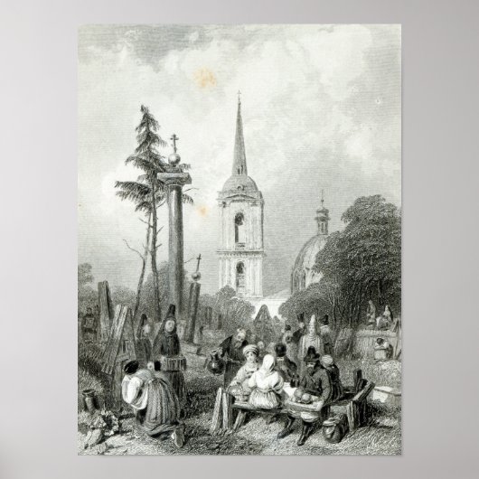 スモレンスコ教会の墓地 ポスター (正面)