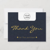 スモーエレガントルビジネス向けフラットサンキューカード サンキューカード (正面)
