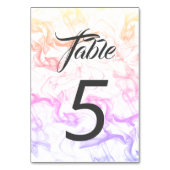 スモーカラフルキーミスト背景テーブル番号 テーブルナンバー (裏面)