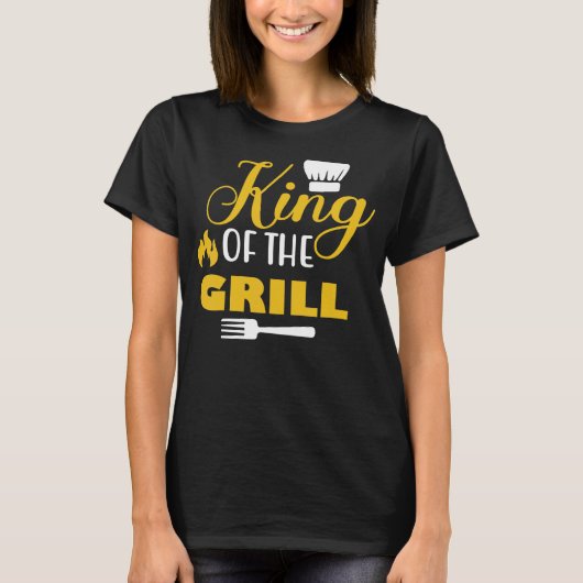 スモーカー焼き肉ソーセージ炭 Tシャツ (正面)