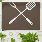 スモーカーBBQグリル調理師むしろ喫煙 キッチンタオル (折り畳み)