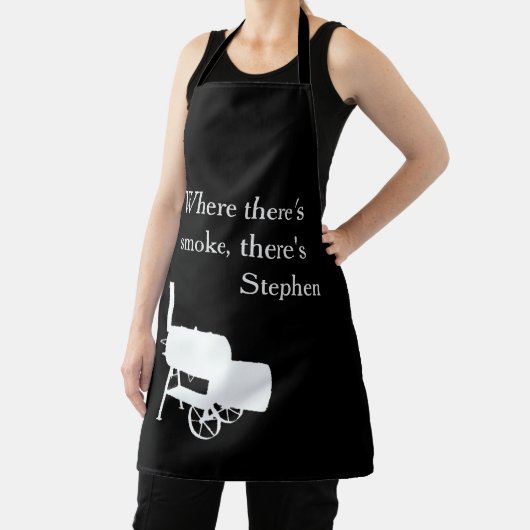 スモーカーBBQスモークパーソナライズされた料理 エプロン (インサイチュ)