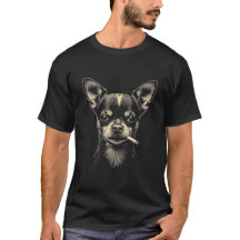スモーキングチワワTシャツ