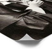 スモーキング修道女　ヴィンテージ写真　11x8.5in ポスター (角)