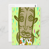 スモーキング ティキ ポストカード (正面/裏面)